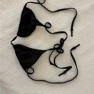 SKIMS Black Bikini Top